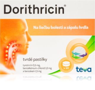 Dorithricin Dorithricin 0,5mg/1mg/1,5mg tvrdé pastilky