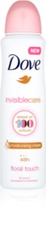 Dove Invisible Care Floral Touch antitranspirante contra manchas brancas sem álcool
