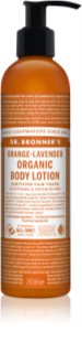 Dr. Bronner’s Orange & Levender nährende und feuchtigkeitsspendende Körpermilch