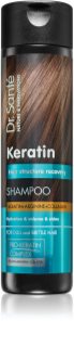 Dr. Santé Keratin shampoing hydratant régénérant pour cheveux fragiles sans éclat