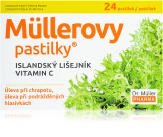 Dr. Müller Müllerovy pastilky® porost islandzki z witaminą C suplement diety wspomagający zdrowie układu oddechowego