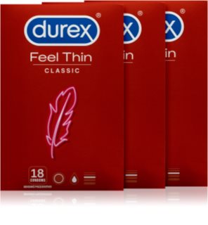 Durex Feel Thin Classic kondomy výhodné balení