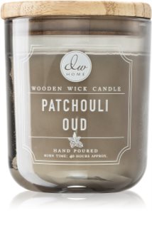 DW Home Patchouli Oud vela perfumada  con mecha de madera