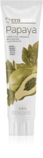Ecodenta Cosmos Organic Papaya belilna zobna pasta s fluoridom