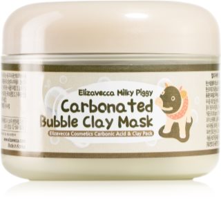 Elizavecca Milky Piggy Carbonated Bubble Clay Mask Deep-Cleansing Face Mask for Problematic Skin, Acne