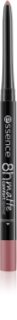 essence 8h Matte Comfort crayon à lèvres fini mat avec taille-crayon