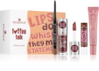 essence toffee talk brown lip set σετ δώρου για τα χείλη 01 Pout Au Chocolat