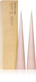 ester & erik cone candles soft rose (no. 52) decorative candle