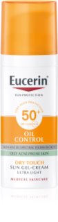 Eucerin Sun Oil Control apsauginis gelinis veido kremas SPF 50+