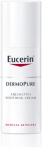 Eucerin DermoPure успокояващ крем при дерматологично лечение на акне