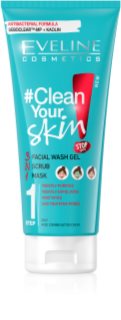 Eveline Cosmetics #Clean Your Skin oczyszczający żel 3 w 1