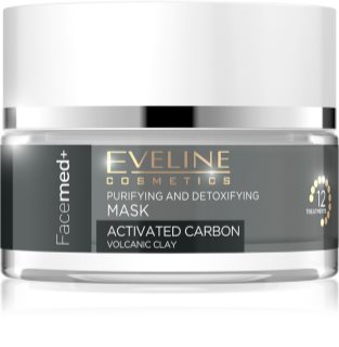 Eveline Cosmetics FaceMed+ очищуюча маска-детокс з активованим вугіллям