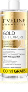 Eveline Cosmetics Gold Lift Expert acqua micellare detergente per pelli mature