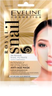 Eveline Cosmetics Royal Snail revitalizacijska maska za obraz s pomlajevalnim učinkom