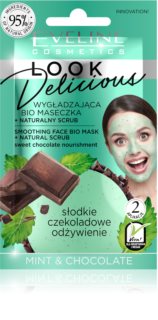 Eveline Cosmetics Look Delicious Mint & Chocolate maschera lisciante idratante con cioccolata