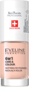 Eveline Cosmetics Nail Therapy Care & Colour balsam pentru unghii 6 in 1