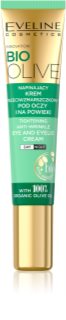 Eveline Cosmetics Bio Olive krema proti gubam za predel okoli oči za redukcijo oteklin in temnih kolobarjev z oljčnim oljem