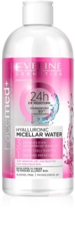 Eveline Cosmetics FaceMed+ agua micelar hialurónica 3 en 1