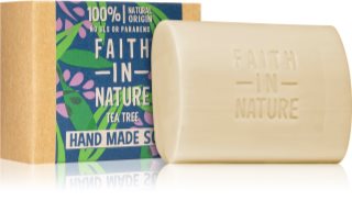 Faith In Nature Hand Made Soap Tea Tree естествен твърд сапун с екстракт от чаено дърво