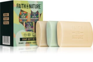 Faith In Nature Soap Gift Set coffret (para mãos e corpo)