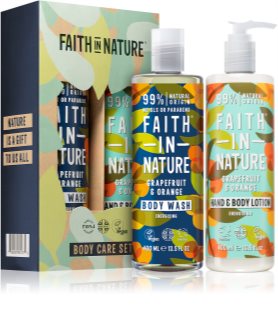 Faith In Nature Body Care Gift Set ajándékszett (kézre és testre)