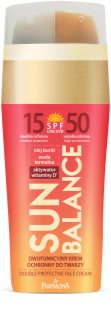 Farmona Sun Balance protetor solar para o rosto com dupla proteção de SPF 15 e SPF 50