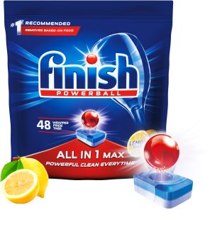 Finish All in 1 Max Lemon pastillas para el lavavajillas