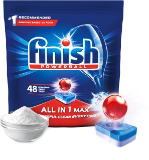 Finish All in 1 Max Soda pastillas para el lavavajillas