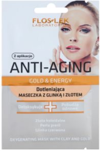 FlosLek Laboratorium Anti-Aging Gold & Energy oksigenacijska maska sa zlatom i glinom