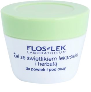 FlosLek Laboratorium Eye Care гель для кожи вокруг глаз с очанкой и зеленым чаем