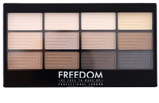 Freedom Pro 12 Audacious Mattes Lidschatten-Palette mit einem  Applikator