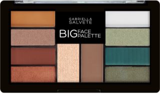 Gabriella Salvete Big Face paleta očních stínů s rozjasňovačem s bronzerem