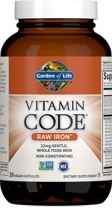 Garden of Life Vitamin Code Železo podpora krvetvorby