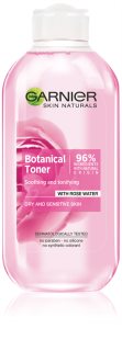 Garnier Botanical тонізуюча вода для обличчя для сухої та чутливої шкіри