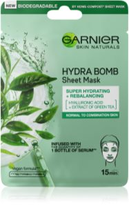 Garnier Skin Naturals Moisture+Freshness maschera detergente in tessuto ultra idratante per pelli normali e miste