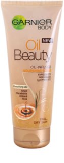 Garnier Oil Beauty nährendes Öl-Peeling für den Körper für trockene Haut