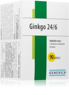Generica Ginkgo 24/6 výživový doplnok na podporu krvného obehu a kognitívnych funkcií