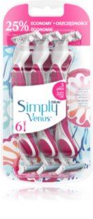 Gillette Venus Simply 3 Plus Kertakäyttöiset Partaterät 6 kpl