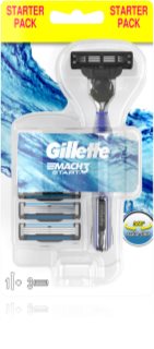 Gillette Mach3 Start máquina de depilação + lâminas de reposição 3 pçs