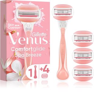 Gillette Venus ComfortGlide Spa Breeze Raseerija naistele + varuterad 4 tk
