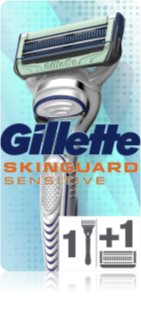 Gillette Skinguard  Sensitive rasoir pour peaux sensibles + lames de rechange 2 pièces