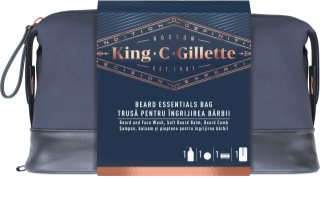 King C. Gillette Beard & Face Wash Set dovanų rinkinys vyrams