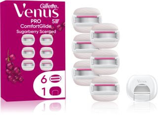 Gillette Venus PRO ComfortGlide Sugarberry Ersatzklingen + Schutzhülle