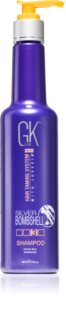GK Hair Silver Bombshell šampón pre blond vlasy neutralizujúce mosadzné podtóny
