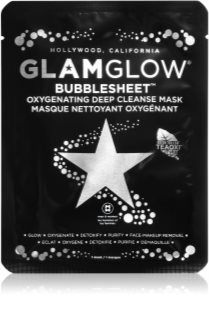 Glamglow Bubblesheet mascarilla hoja limpiadora con carbón activo para iluminar la piel