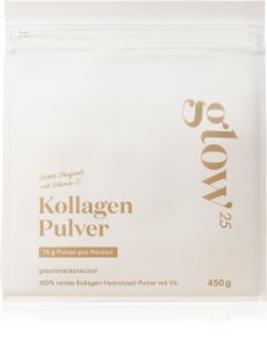 Glow25 Kollagen Pulver mit Vitamin C Kollagen in Pulverform mit Vitamin C 450 g