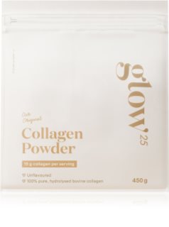 Glow25 Collagen Powder with Vitamin C gehydroliseerde collageen met Vitamine C 450 g