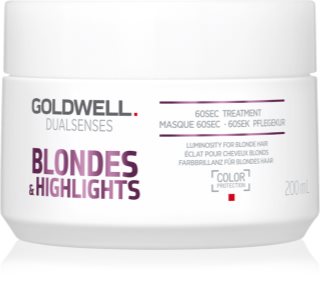 Goldwell Dualsenses Blondes & Highlights αναγεννητική μάσκα εξουδετέρωση κίτρινων αποχρώσεων