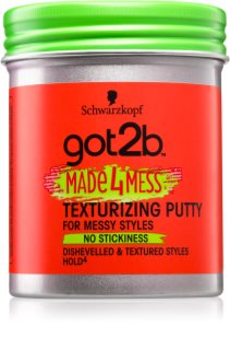 got2b Made 4 Mess Hair Styling Wax For Tousled - Effect