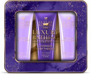 Grace Cole Luxury Bathing Lavender Sleep Therapy darilni set (s sivko)